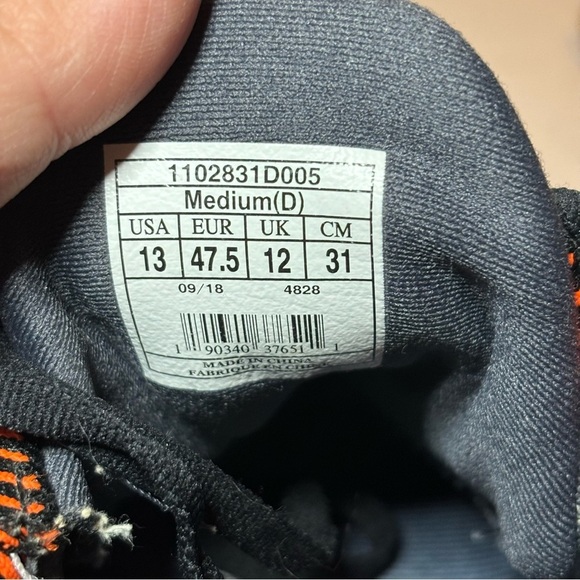 Brooks Bedlam Black/Gray/Orange Lace Up Shoes Men’s Sneakers Sz 13 #1102831D005 - Picture 9 of 9